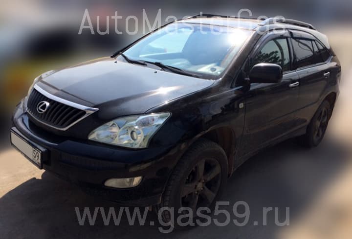 Установка ГБО на Lexus RX 350, ГБО 4 поколения LANDIRENZO (Италия), с тороидальным баллоном на 74 литра.